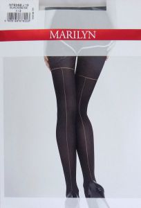 Marilyn INTENSE J13 R3/4 rajstopy szew black/beige